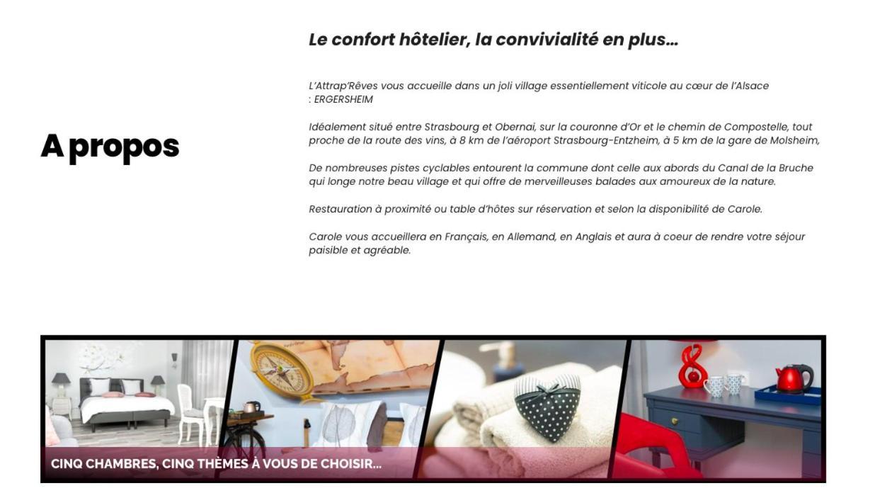 L'Attrap'Reves : Le Confort Hotelier, La Convivialite En Plus Ergersheim Exterior foto
